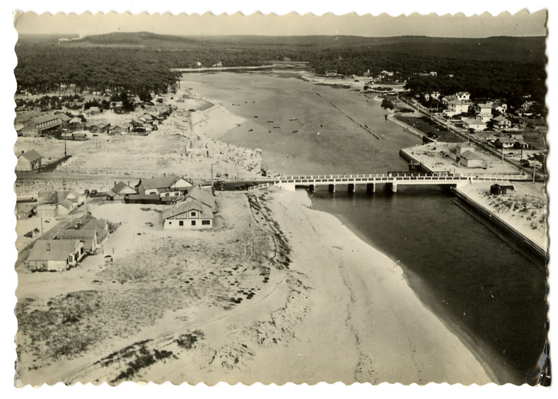 {19382} Landes Mimizan Plage , Vue Aérienne Sur Le Courant    écrite En 1956 - Mimizan Plage