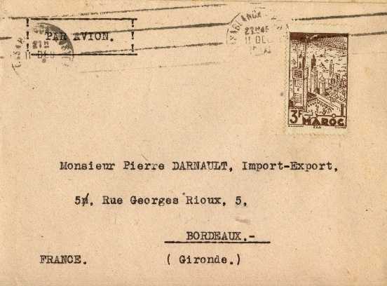 MAROC Lettre 1948 De Casablanca à Bordeaux - Covers & Documents