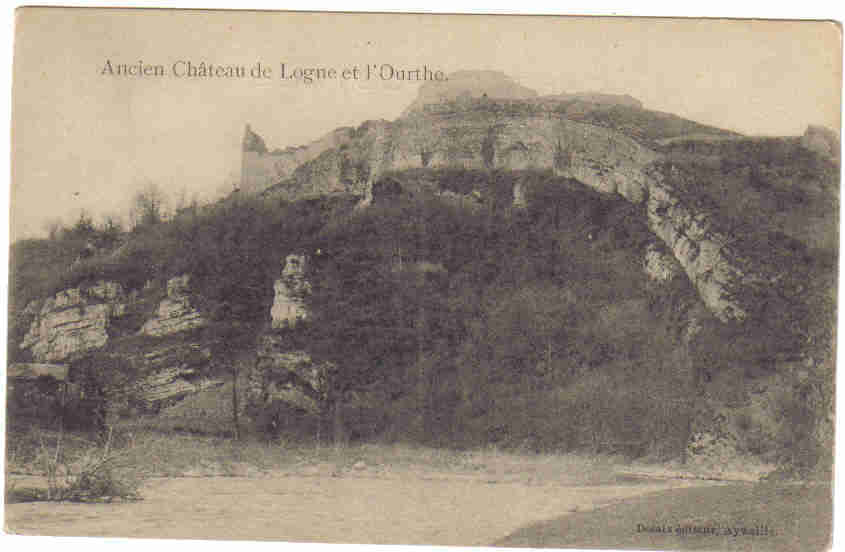 Aywaille Ancien Chateau De Logne Et L´ourthe (vierge) - Aywaille