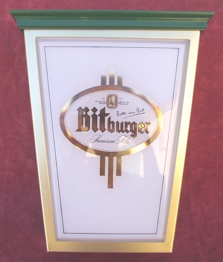 Enseigne - Applique "BITBURGER" Bière. - Enseignes