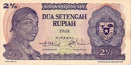 INDONESIE   2 1/2 Rupiah   Daté De 1968   Pick 103a     ***** BILLET  NEUF ***** - Indonesië