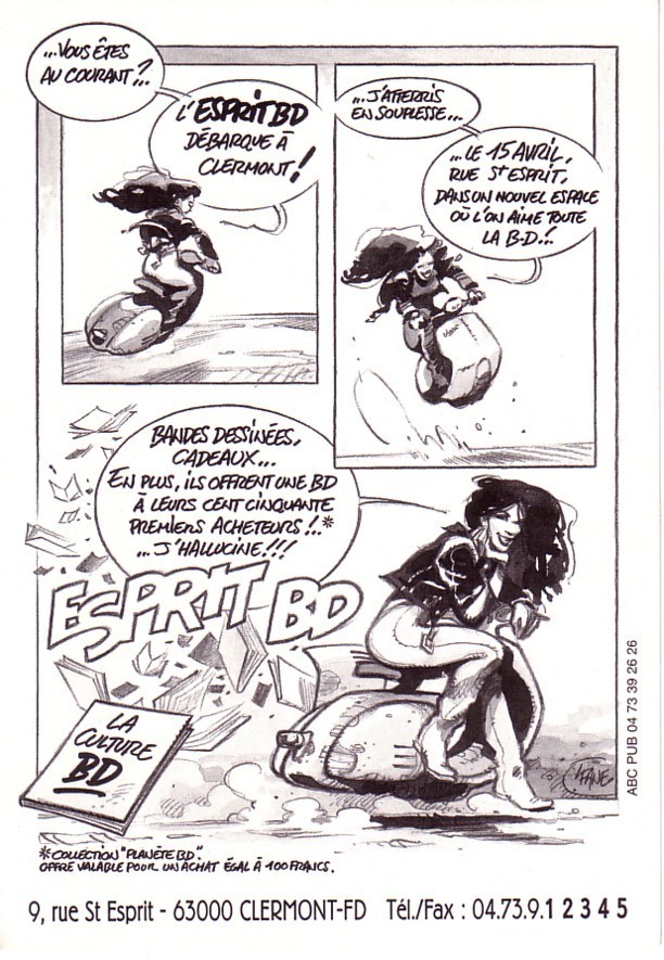 KANE - Carte Pour La Librairie "Esprit BD" - Ansichtskarten