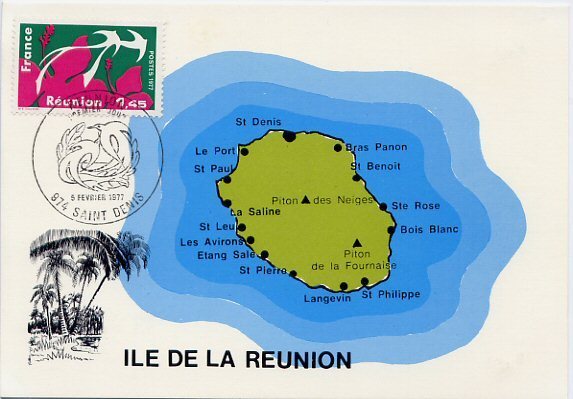 Premier Jour Du Timbre Réunion N° 1914 - R 4155 - 1970-1979