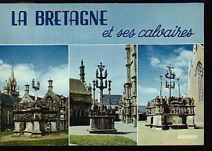 Jolie Cp Finistère Multivue Bretagne Et Calvaires Guimiliau St-Thégonnec Plougastel Religion - A Circulée En 1975 - Lampaul-Guimiliau