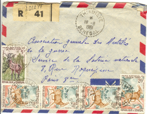 Sénégal - Lettre Entière De THIADAYE 1961 - Other & Unclassified