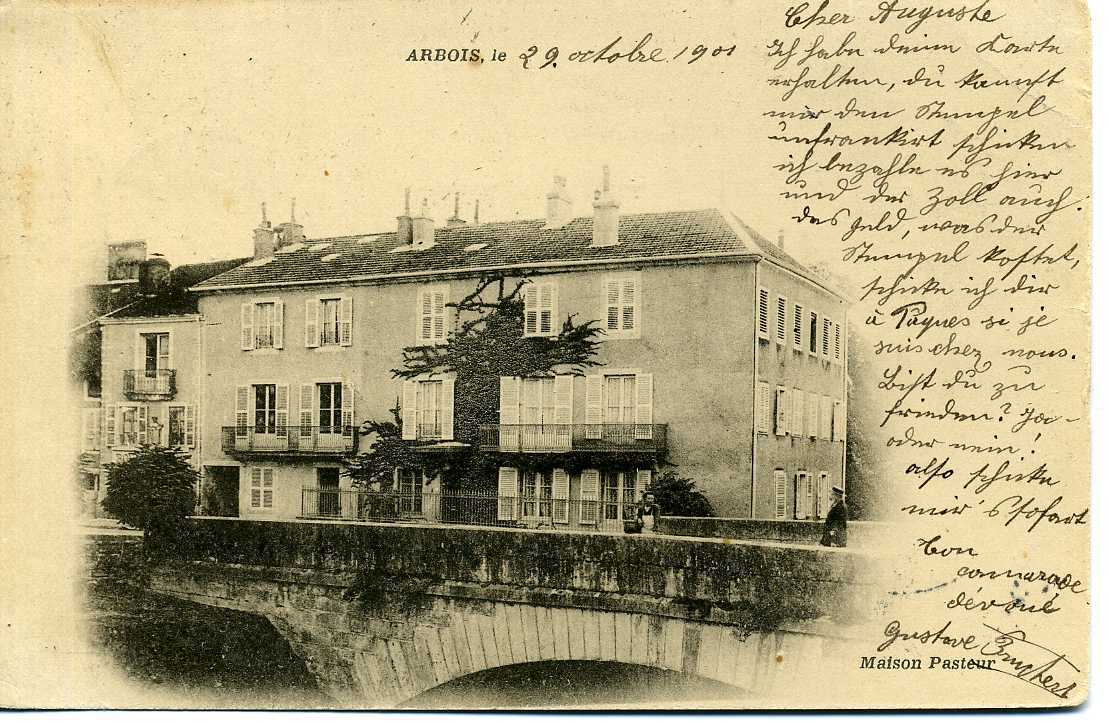 JURA Arbois Maison De Pasteur (1901 Dos Non Séparé Tampon Turkheim) - Arbois