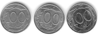 Lire 100:  1994 - 1996 - 1999 -  3 Differenti Anni / 3 Different - 100 Lire