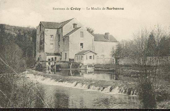 Le Moulin De Serbonne, Dans Les Environs De Crécy - Moulins à Eau