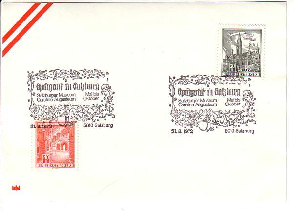 AUSTRIA / ÖSTERREICH SPECIAL STAMPED CARD 1972 " SALZBURG MUSEUM " - Museen