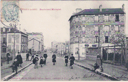 93 - NOISY-LE -SEC - BOULEVARD MICHELET AVEC BELLE ANIMATION. - Noisy Le Sec