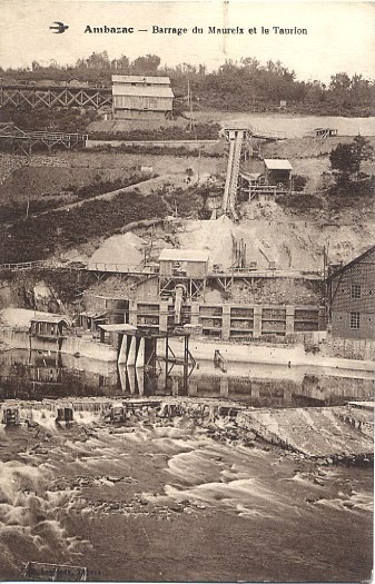 87 - HAUTE VIENNE - AMBAZAC - CONSTRUCTION Du BARRAGE Du MAUREIX Et Le THAURION - - Ambazac