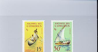 Comores Colonie Française  1964 Embarquations N°33/34 Neuf* - Sonstige & Ohne Zuordnung