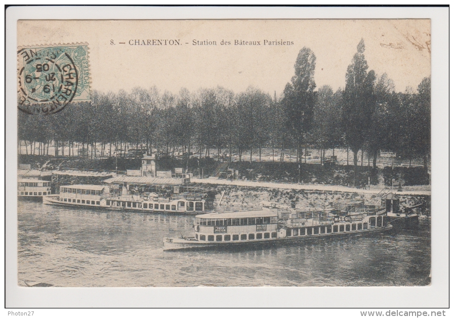 CHARENTON, Station Des Bateaux Parisiens (navigation De Plaisance Touristique) - Charenton Le Pont