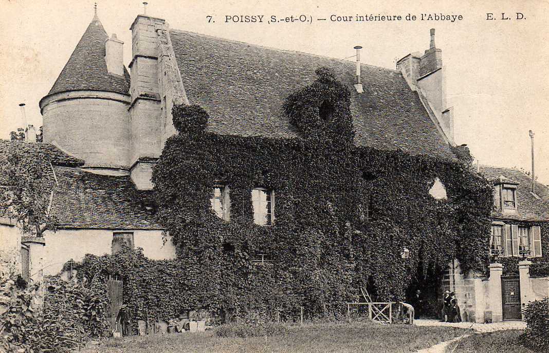 78 POISSY Abbaye Cour Interieure, Ed ELD 7, 1912 - Poissy