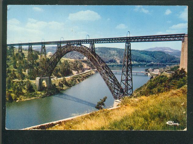 CPSM Saint Chely D´Apcher - Viaduc De Garabit (construit Par Eiffel) CIM - Saint Chely D'Apcher