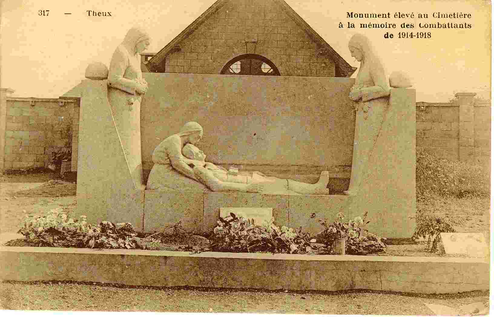 Theux - Monument élevé Au Cimetière à La Mémoire Des Combattants De 1914-1918 (317) - Theux