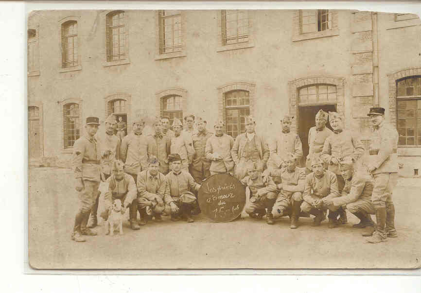 1829 Carte Photo Militaires "Les Privés D'amour Du 15 Au Jus " (sur Le Tonneau - Humoristiques