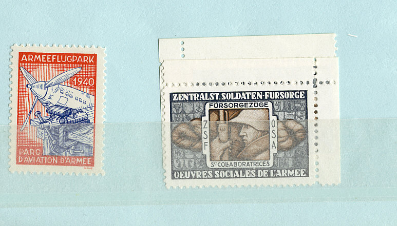 ERINOPHILIE VIGNETTE LABEL AUFKLEBER ETICHETTE ETIQUETAS  1939 AERIENNE AVIONS THEMES DIVERS INTROUVABLES - Used Stamps