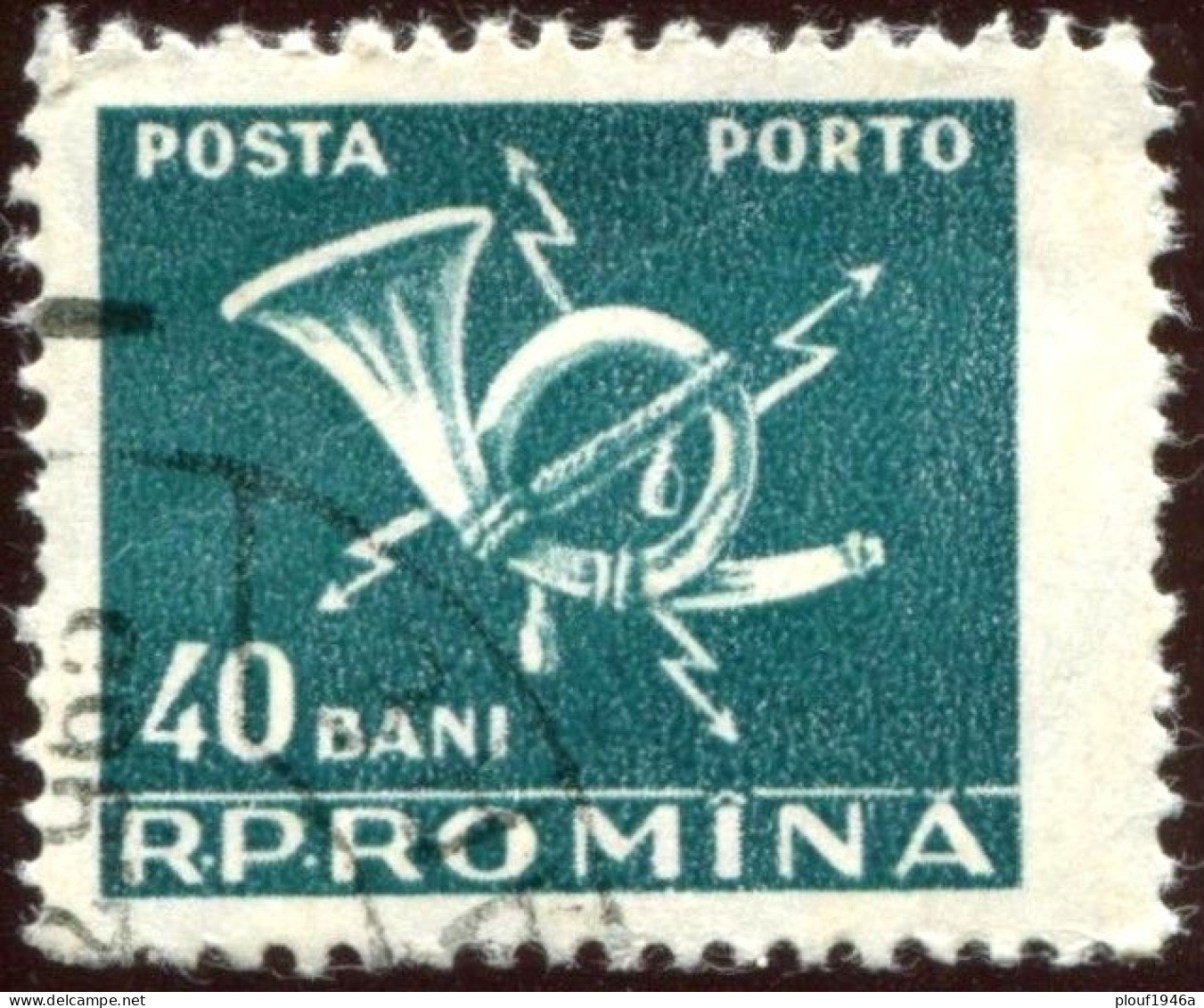 Pays : 409,9 (Roumanie : République Populaire)  Yvert Et Tellier N° : Tx  125 (o) - Portomarken