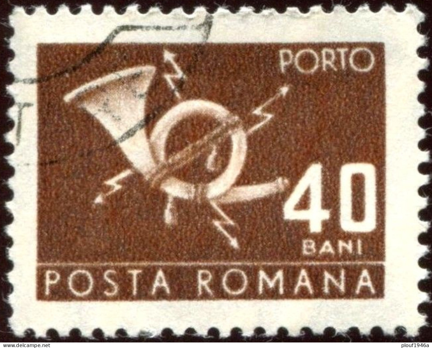 Pays : 410 (Roumanie : République Socialiste)  Yvert Et Tellier N° : Tx   131 Droite (o) / Michel P 111 B - Postage Due