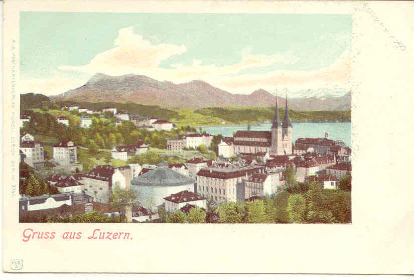 1927 Gruss Aus Luzern . Kunzli Zurich 3744 - Lucerne