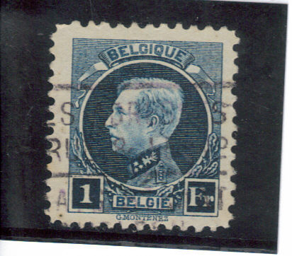 OBL 215 YT 190 MIC 166 SCO 215 COB  ALBERT 1er *BELGIGUE* - 1921-1925 Small Montenez