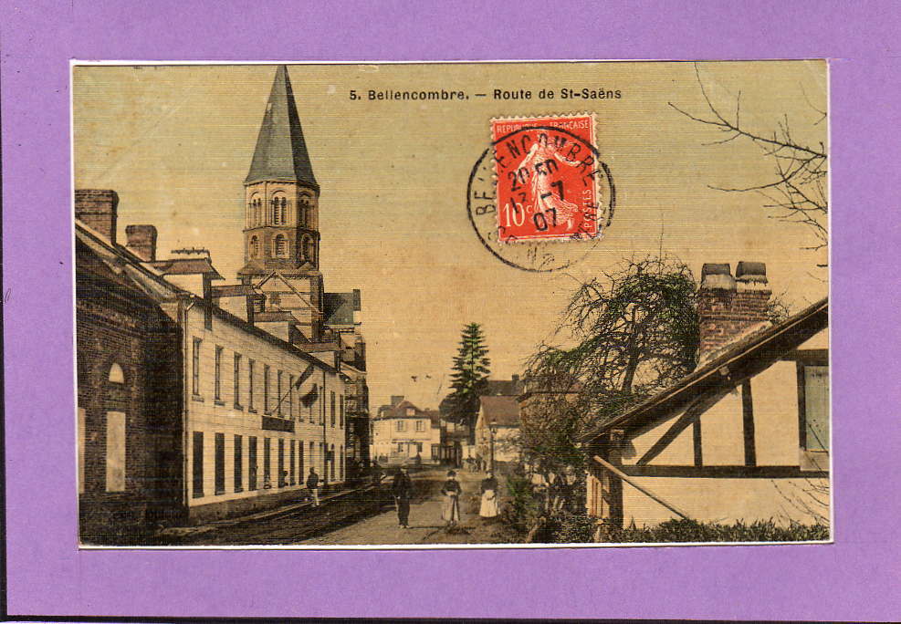 Carte  Postale De La Bellencombre -- Route De St Saêns - Bellencombre