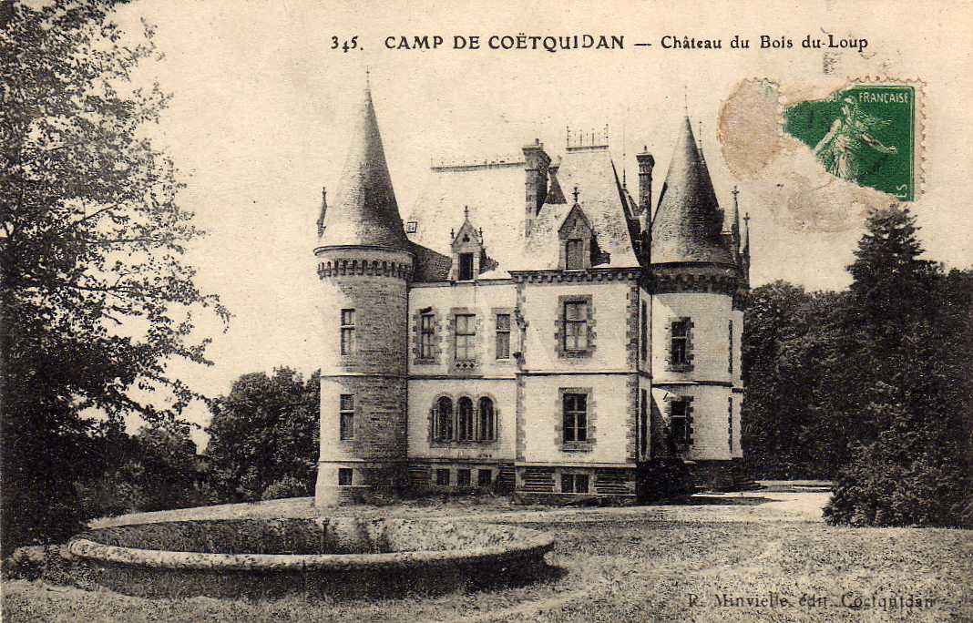 56 COETQUIDAN Chateau Du Bois Du Loup, Ed Minvielle 345, 1914 - Guer Coetquidan