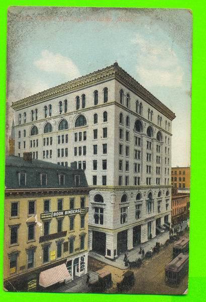 WORCESTER, MA - STATE MUTUAL BUILDING - ANIMATED - TRAVEL IN 1911 - - Worcester