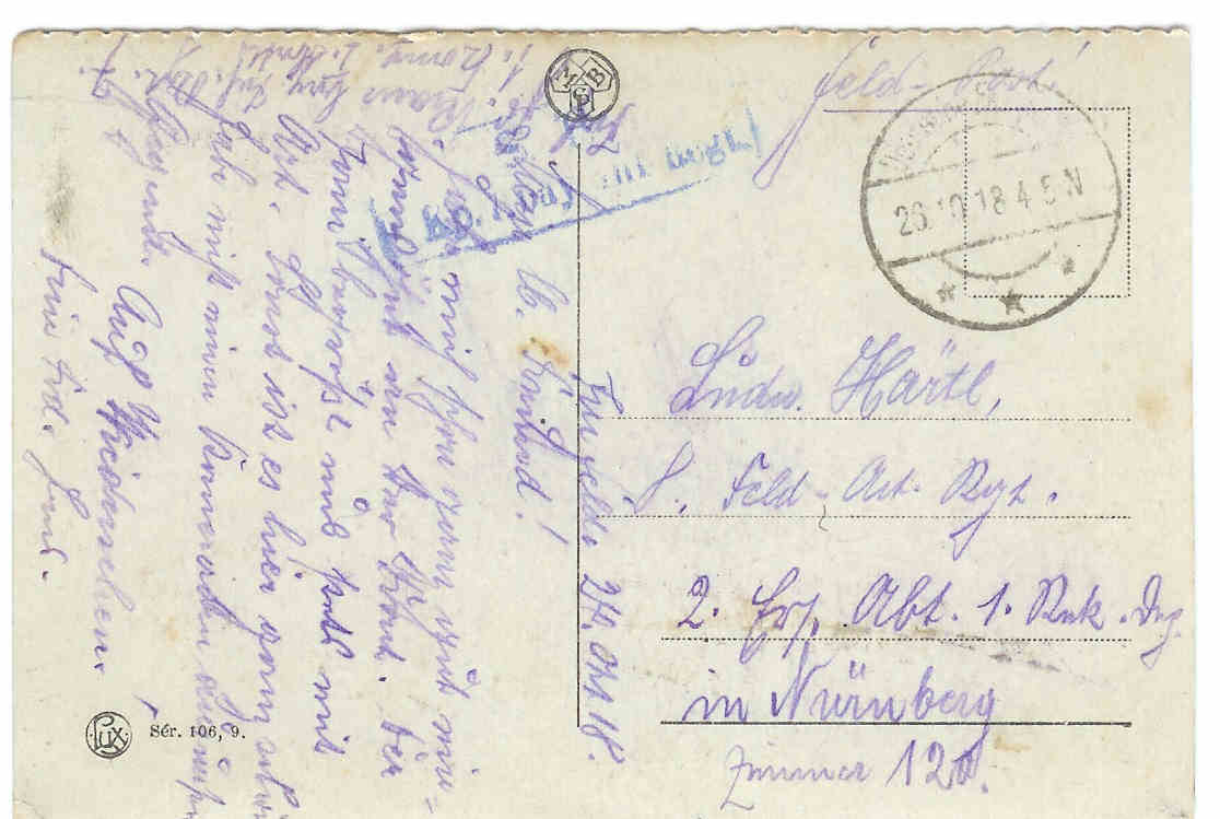 CPA BRUXELLES - Les Arcades Du Cinquantenaire - Postée Le 26/10/1918 Vers Nürnberg Nuremberg - Storia Postale