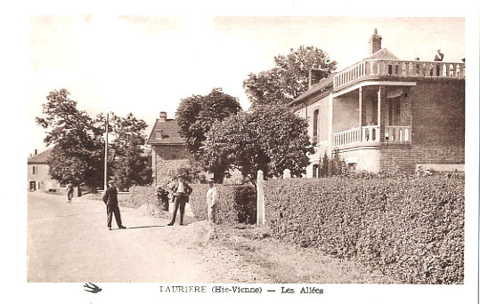 87 - HAUTE VIENNE - LAURIERE - LES ALLEES - CARTE ANIMEE - Lauriere