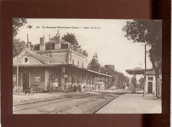 00660 St Amand Montrond Gare Du P.-O. , Animée ,chemin De Fer - Saint-Amand-Montrond