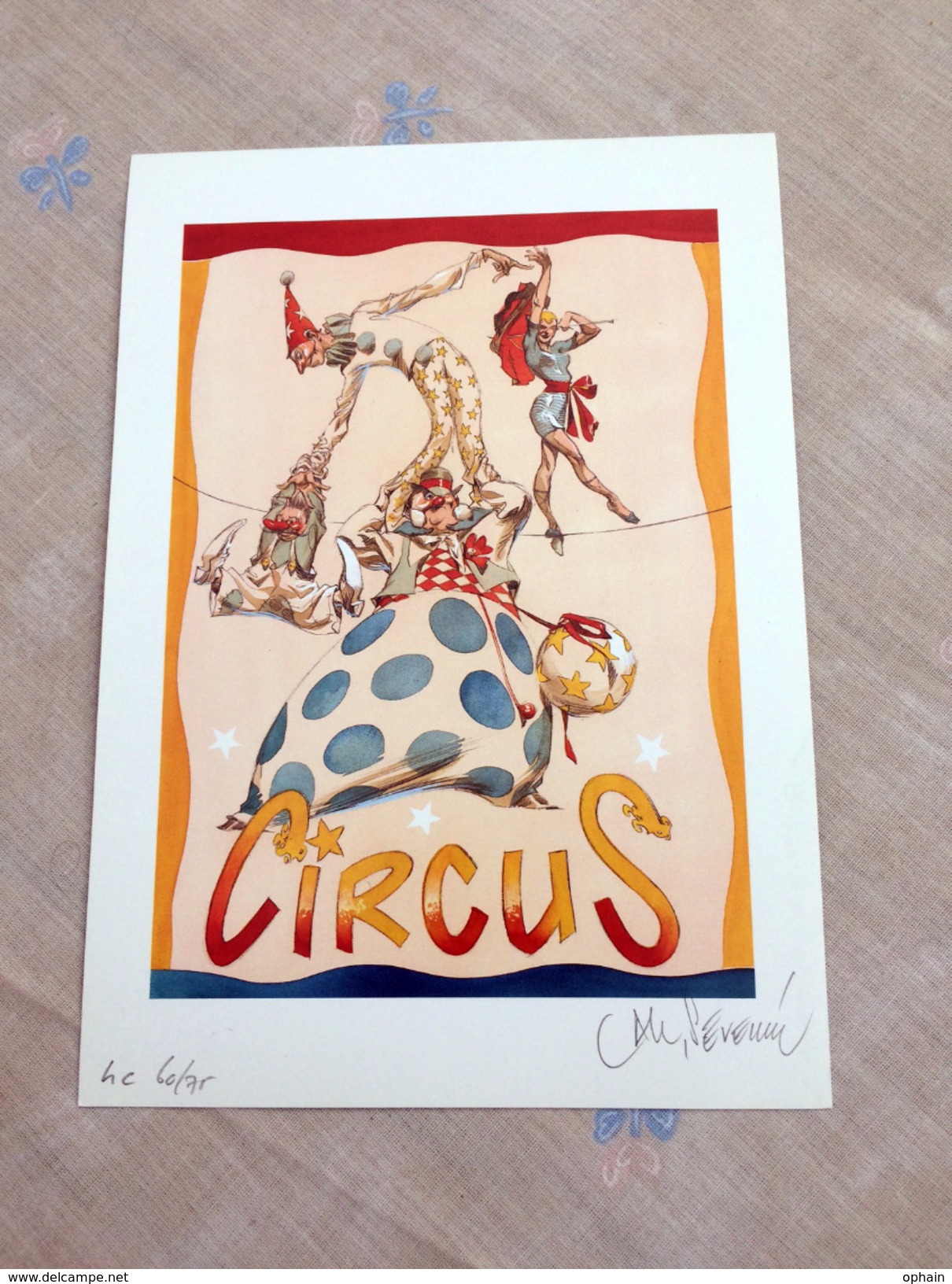 Ex-Libris Severin - Clowns - état Impeccable - Dimensions: 21 * 15 Cm - Limité à 75 Exemplaires - Porte Le N° 60 - Signé - Illustrateurs A - C