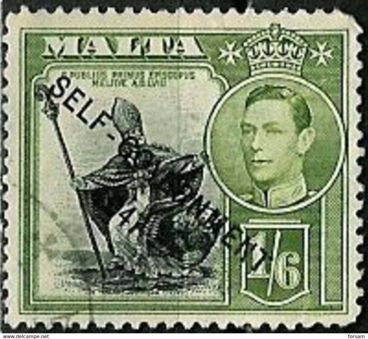 MALTA..1948..Michel # 209...used. - Malta (...-1964)