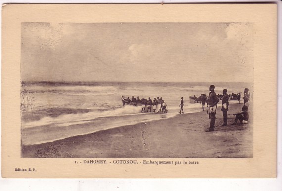 DAHOMEY COTONOU , Embarquement Par La Barre - Dahomey