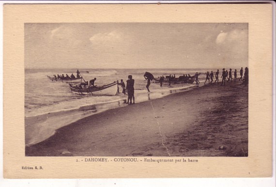 DAHOMEY COTONOU , Embarquement Par La Barre - Dahomey