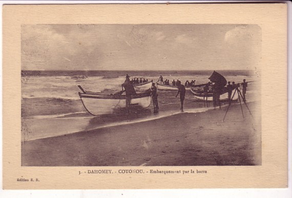 DAHOMEY COTONOU , Embarquement Par La Barre - Dahomey