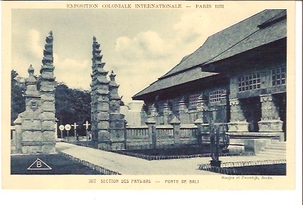 PAVILLON  Des PAYS-BAS : Porte De Bali  /CPA N° 367  NEUVE /EXPO.COLONIALE INTERN. PARIS 1931 - Autres & Non Classés