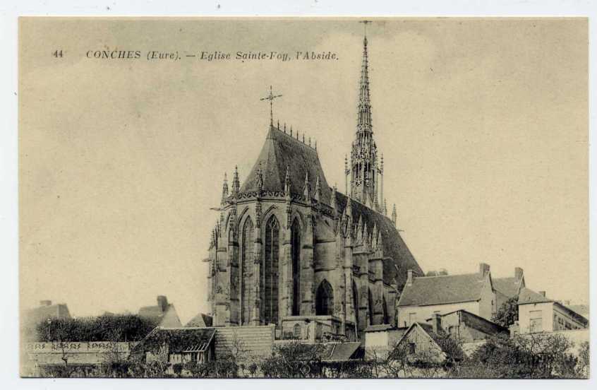 A1 - CONCHES - église Sainte-Foy, L'Abside - Conches-en-Ouche