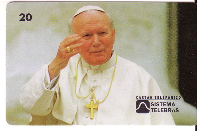 POPE JOHN PAUL II (Brazil Old Card) Pape Papst Papa Paus Karol Wojtyla Jean Juan Pablo Religion Christianity - Brazil