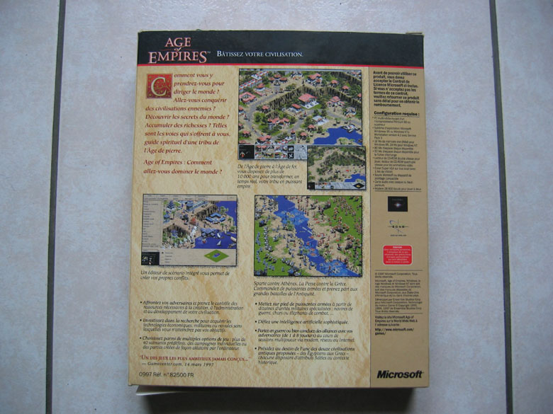 Age Of Empires, Microsoft, Avec La Notice - Jeux PC