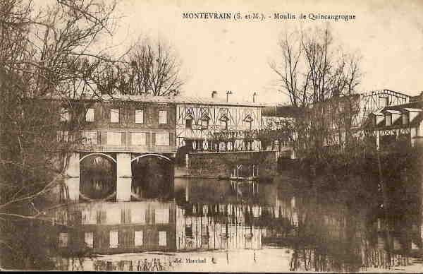 Moulin A Eau- Ref No  08-montevrain-moulin De Quincangrogne- Bon Etat - Moulins à Eau