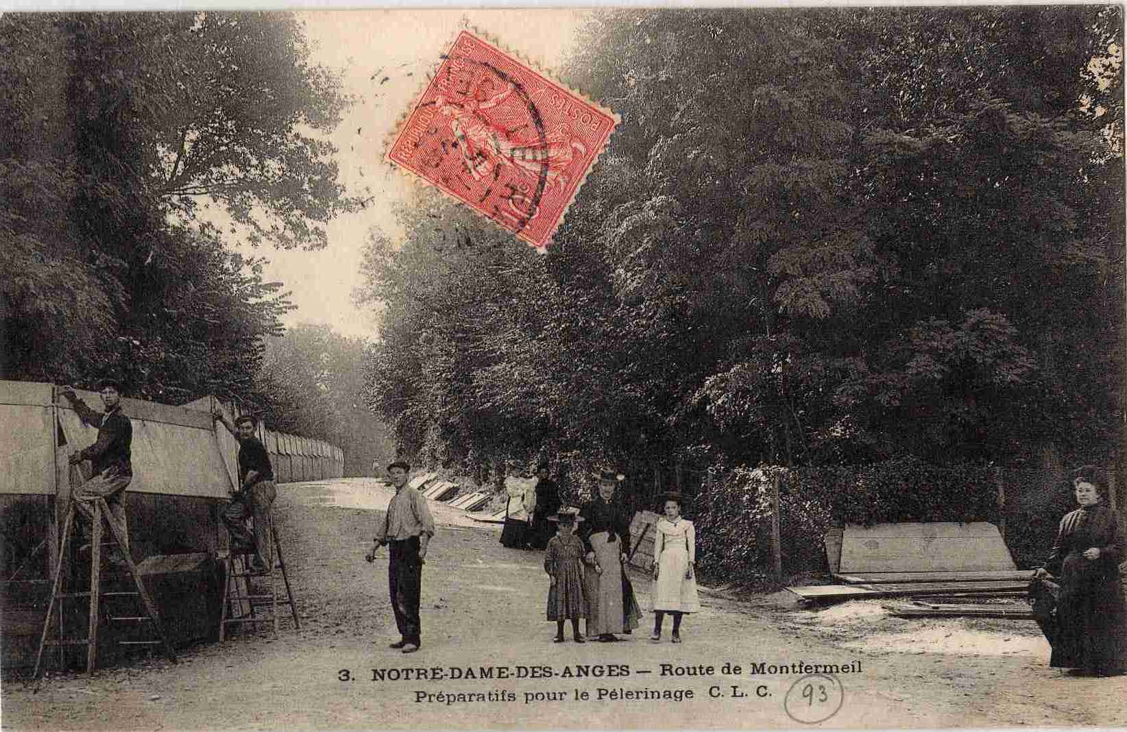 93 CLICHY SOUS BOIS  ND Des ANGES Préparatifs Pour Le Pélerinage  Superbe - Clichy Sous Bois