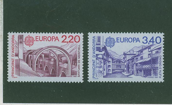 T0273 Europa Architecture 358 à 359 Andorre 1987 Neuf ** - 1987
