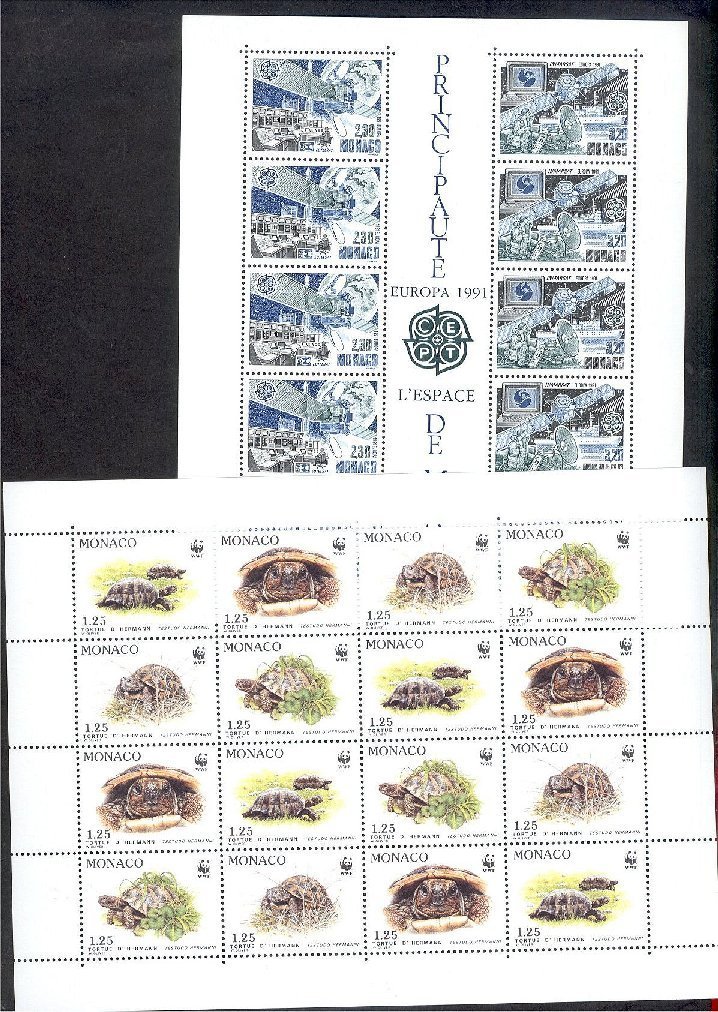 MONACO ANNEE COMPLETE 1991 YEAR SET 1991 ** / SANS CHARNIERES / NEVER HINGED! - Años Completos