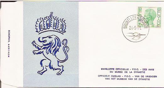 België FDC M2  Bruxelles-Brussel (Militaire Zegel) - 1971-1980