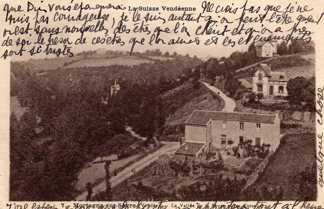 85 MORTAGNE SUR SEVRE Vallée De La Sévre Et Les Coteaux, Ed Jehly 7, 192? - Mortagne Sur Sevre