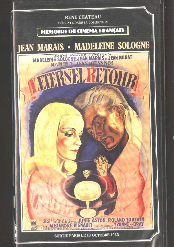 K7 Vhs Rene Chateau L Eternet Retour Jean Marais Madeleine Sologne  En Rene Chateau - Andere & Zonder Classificatie