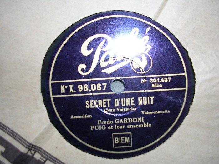 Fredo GARDONI - PUIG Et Leur Ensemble. - 78 Rpm - Gramophone Records