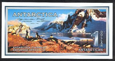 ANTARTIQUE / ANTARCTICA - 1 DOLLAR ANNEE 1996 - UNC / RARE - Groenlandia